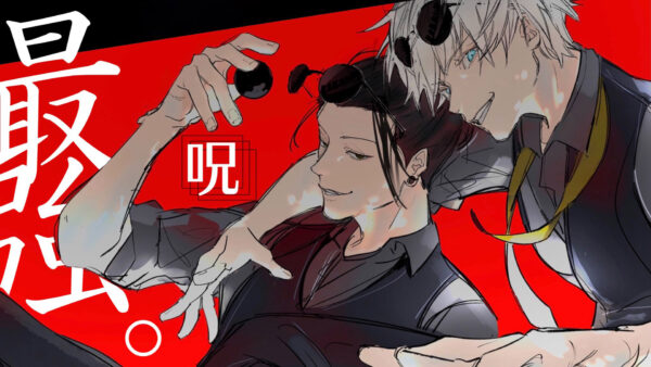 Wallpaper Jujutsu, Black, Eyes, Geto, Blue, Satoru, Suguru, Glasses, White, Hair, Boy, Kaisen, Gojo