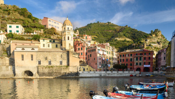 Wallpaper Building, Tower, Vernazza, Travel, Desktop, Italy