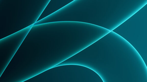 Wallpaper Abstract, Green, Lines, Sea, Apple, Inc., Abstraction