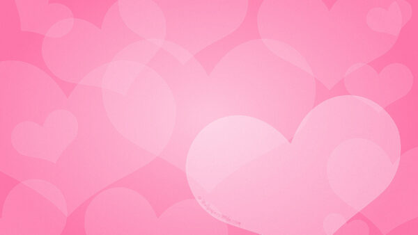Wallpaper Pink, Hearts