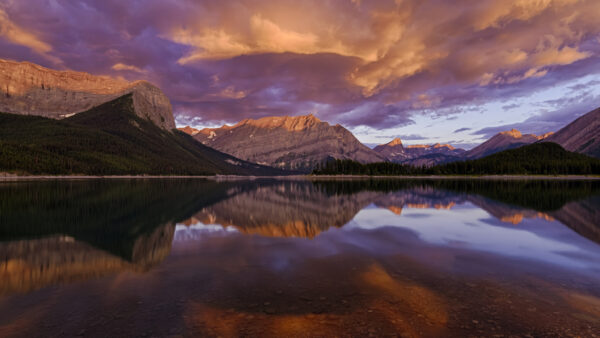 Wallpaper Above, Cloud, Nature, Lake, And, Mountain, Black, Reflection, Water, With