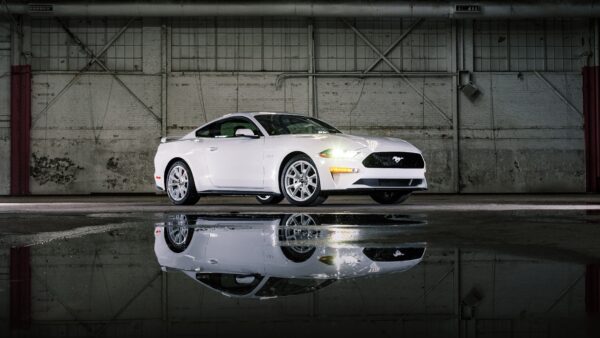 Wallpaper Ice, Mustang, Appearance, Package, Ford, Cars, 2022, White