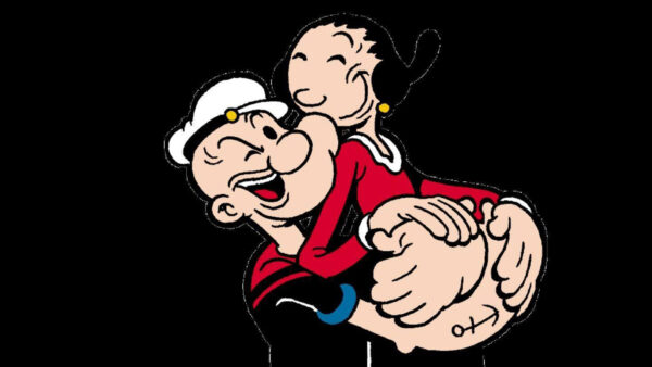 Wallpaper Black, With, Popeye, Girl, Background