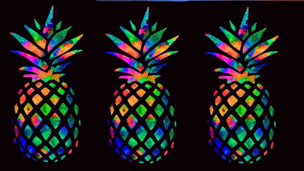 Wallpaper Art, Paint, Fruit, Pineapple, Abstract, Colorful, Abstraction