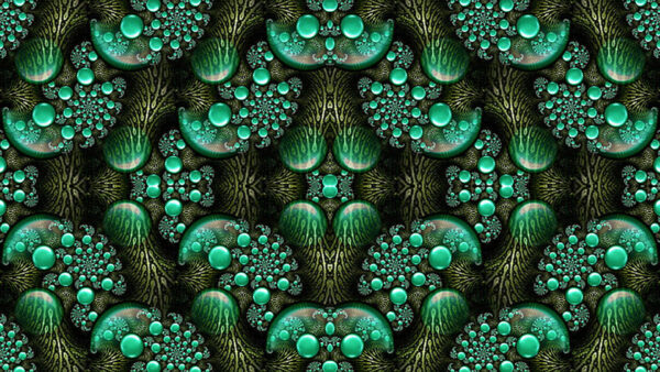 Wallpaper Art, Symmetry, Abstract, Abstraction, Green, Pattern, Fractal