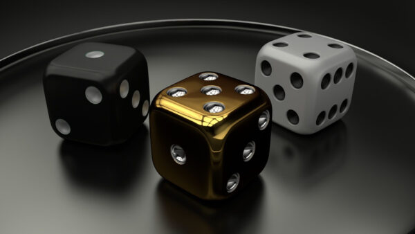 Wallpaper Cubes, Black, White, Desktop, Abstract, Gold