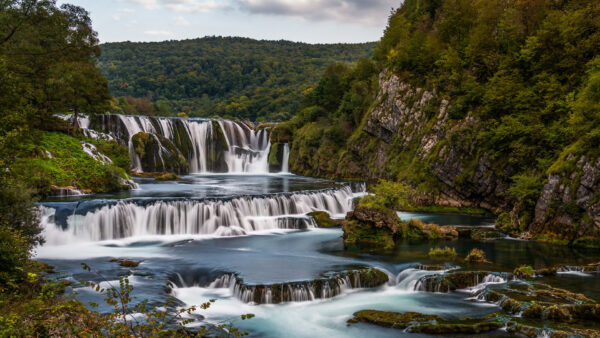 Wallpaper Herzegovina, Bosnia, River, Desktop, Nature, Rock, Waterfall, And