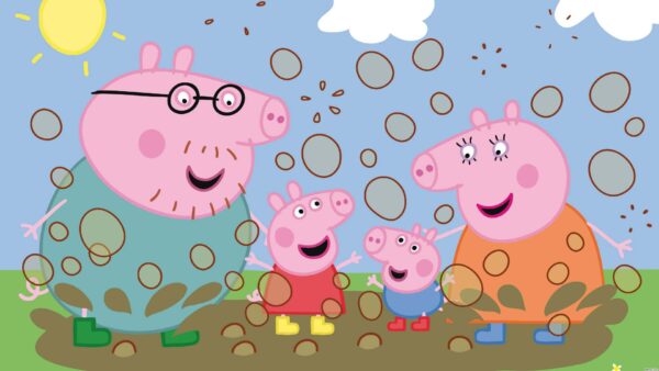 Wallpaper Bubbles, George, Surrounded, Mummy, Anime, Daddy, Peppa, Pig