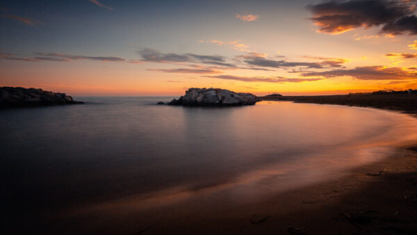 Wallpaper During, Sunset, Nature, Mobile, Sea, Desktop, Island