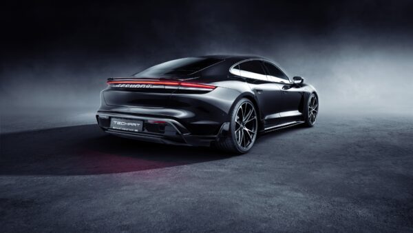 Wallpaper Techart, Porsche, 2021, Aerokit, Cars, Taycan