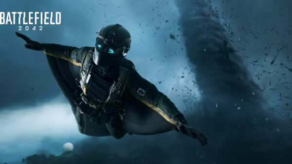 Wallpaper Flying, Battlefield, 2042, Soldier