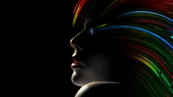 Wallpaper Face, Eyes, Lips, Hair, And, With, Gambar, Colors, Black, Desktop