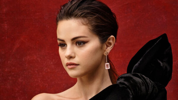 Wallpaper Selena, Dress, Beautiful, Red, Girls, Gomez, Standing, Wearing, Black, Background