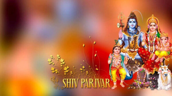 Wallpaper With, Parvati, Shiv, Ganesh, Murugan