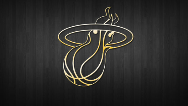 Wallpaper Black, Logo, Miami, Heat, Background