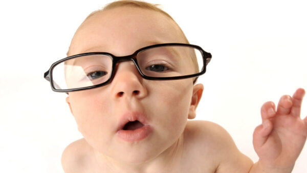 Wallpaper Funny, With, Specs, White, Face, Baby, Background