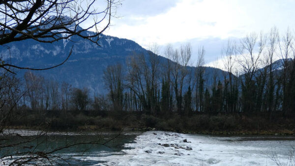 Wallpaper Nature, Stones, Mountains, Desktop, And, River, View, Landscape, Covered, Snow