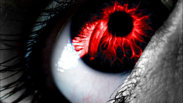 Wallpaper Pupil, Eye, Black, Closeup, View, Red