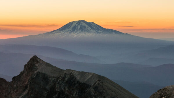 Wallpaper Sunrise, Nature, Mountain, During, Rocks