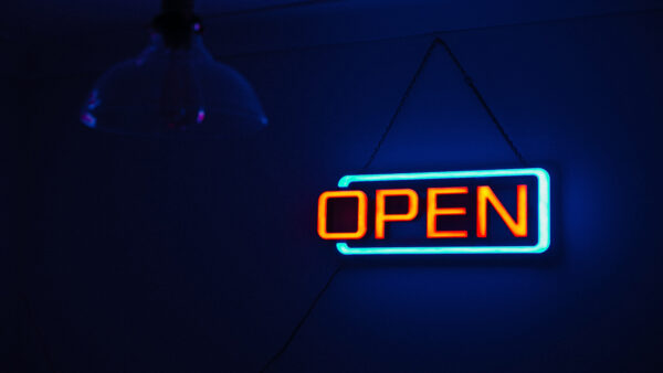 Wallpaper Neon, Open, Sign