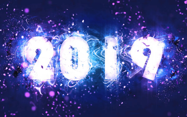 Wallpaper 2019, New, Year, Happy