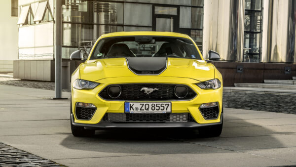 Wallpaper Ford, 2021, Yellow, Mustang, Desktop, Cars, Mach