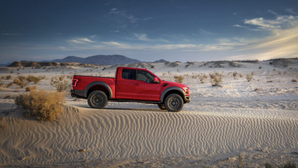 Wallpaper Ford, Pickup, 150, Desert, Desktop, Red, Landscape, Raptor, Car