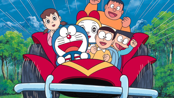 Wallpaper Vehicle, Are, Friends, Desktop, Traveling, And, Doraemon