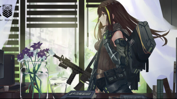 Wallpaper Purple, Games, Window, Frontline, And, Desktop, M4A1, Screen, Girls, Room, With, Background