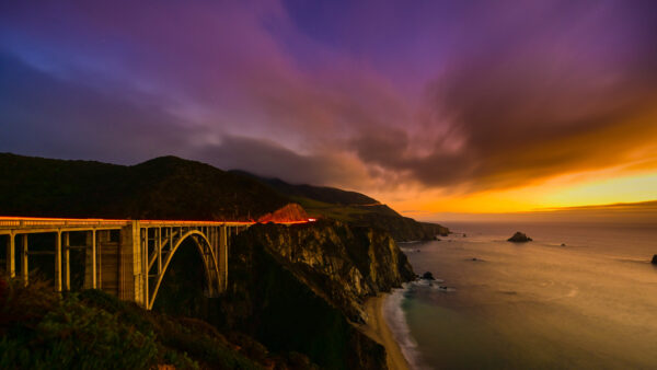 Wallpaper Coastline, California, Sur, Desktop, Bixby, Big, Mobile, Coast, Bridge, Creek, Travel