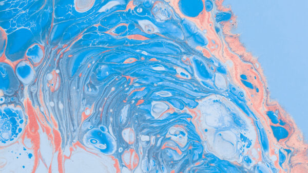 Wallpaper Mobile, Divorces, Abstraction, Desktop, Blue, Abstract, Orange