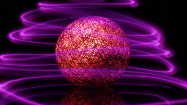 Wallpaper Lines, Mobile, Abstract, Purple, Light, Desktop, Ball