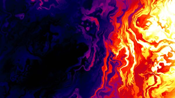 Wallpaper Abstract, Paint, Stains, Glow, Purple, Abstraction, Mobile, Desktop, Yellow, Red