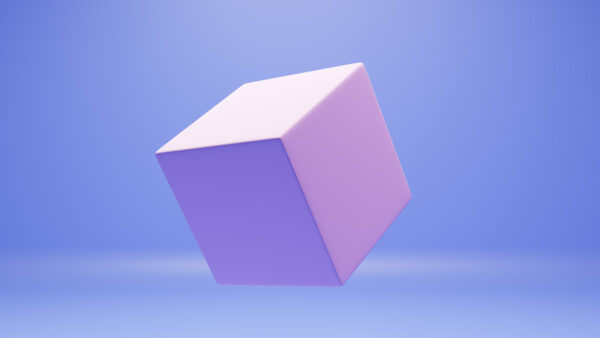 Wallpaper Purple, Cube, Shape, Abstract