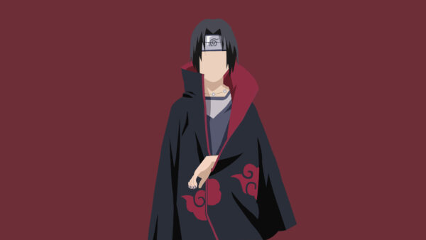 Wallpaper Itachi, Naruto, Background, Maroon, Uchiha