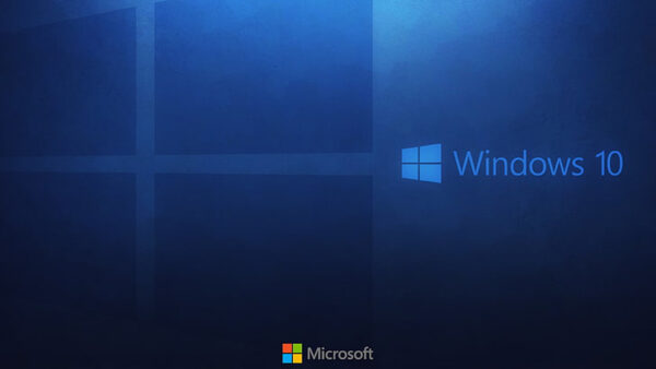 Wallpaper Background, Logo, Dark, Windows, Blue