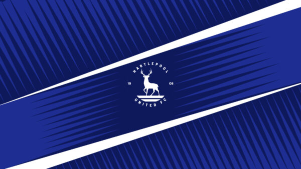 Wallpaper Blue, Emblem, Logo, Soccer, Hartlepool, United, F.C