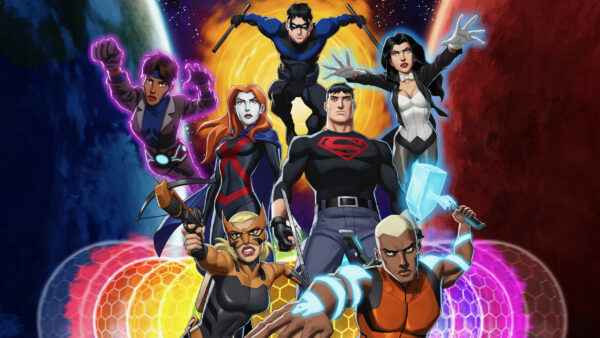 Wallpaper Aqualad, Flash,, Justice, Zatanna,, Artemis, Superboy,, Kid, Rocket,, And, Robin,, Young