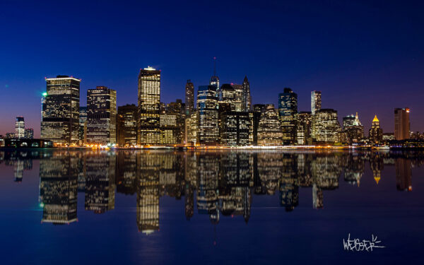 Wallpaper Skyline, Night, Manhattan