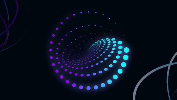 Wallpaper Abstract, Mobile, Desktop, Purple, Swirl, Blue, Shapes, Dots, Abstraction