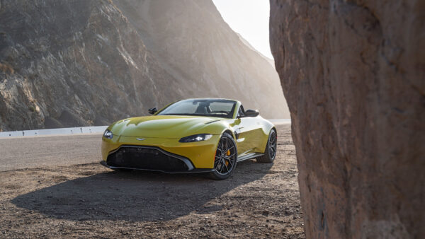 Wallpaper Yellow, Desktop, Cars, Aston, Vantage, 2021, Martin, Roadster