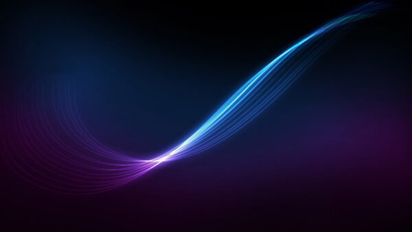 Wallpaper Waves, Desktop, Purple, Dark, Blue