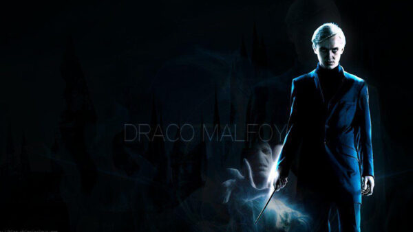 Wallpaper Desktop, Background, Blue, With, Wand, Lord, Malfoy, Voldemort, Wearing, Dress, Draco