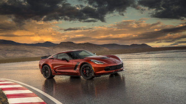 Wallpaper Cars, Coupe, Corvette, Red, Chevrolet, Sport, Car, Z06