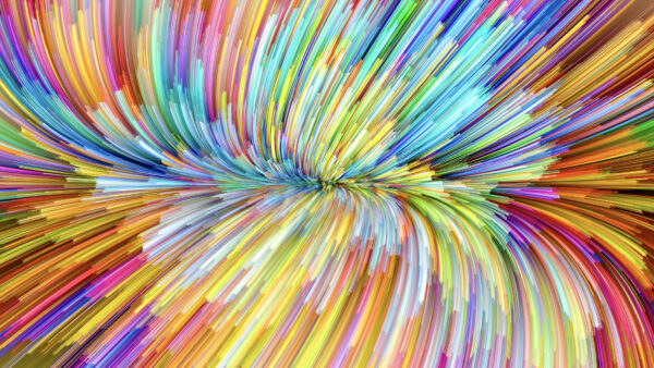 Wallpaper Straws, Colorful, Abstract