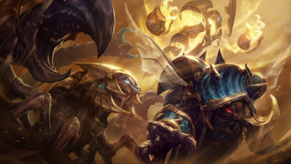 Wallpaper Skarner, Xerath, Legends, League, Rammus