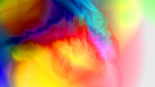 Wallpaper Flames, Yellow, Blue, Pink, Trippy, Desktop