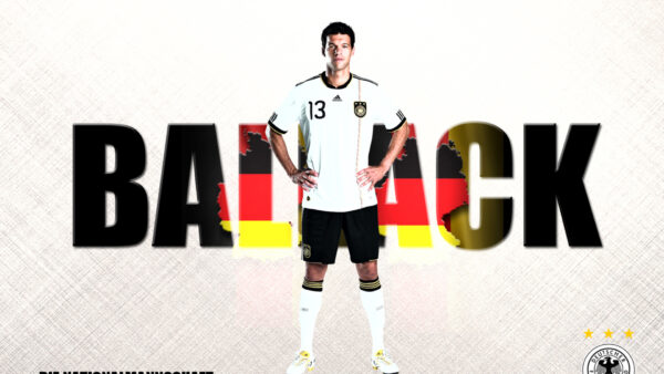 Wallpaper Team, Michael, National, Germany, Football, Black, Sports, Ballack, Dress, White