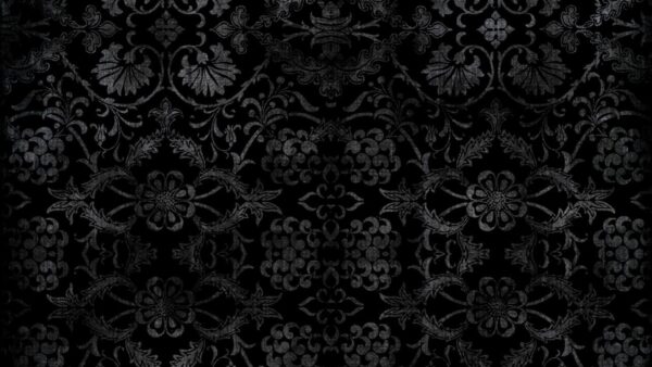 Wallpaper Boho, Leaves, Black, Flowers, Design