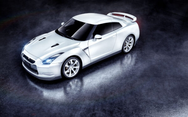 Wallpaper Nissan, White